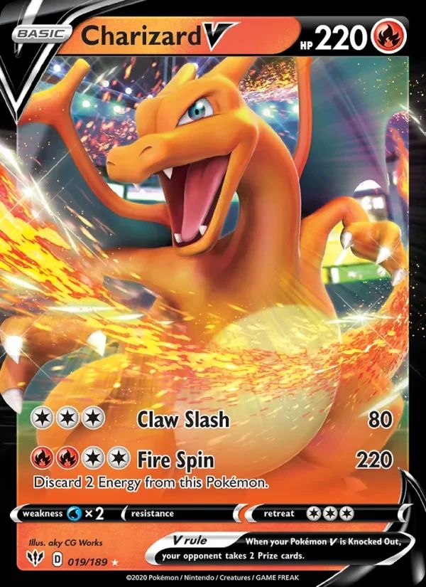 Charizard V Darkness Ablaze card