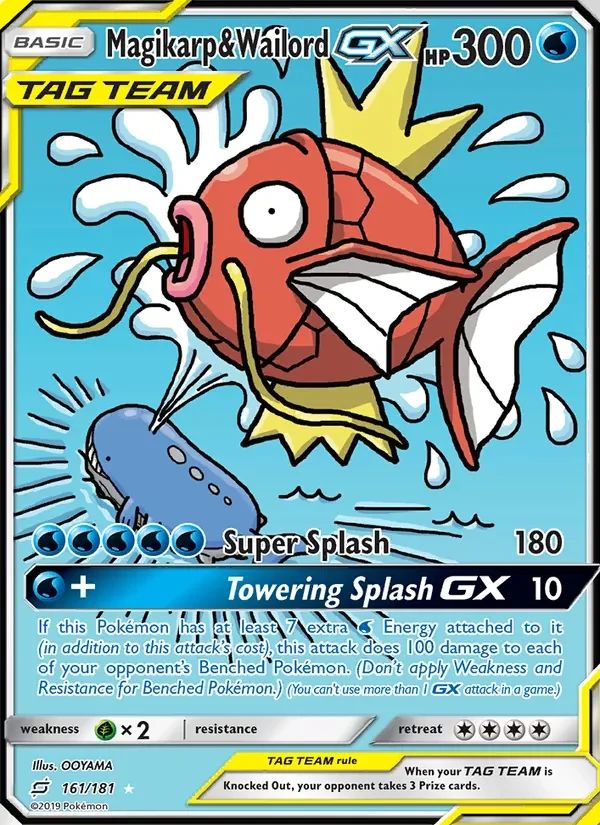 Magikarp & Wailord GX Team Up card