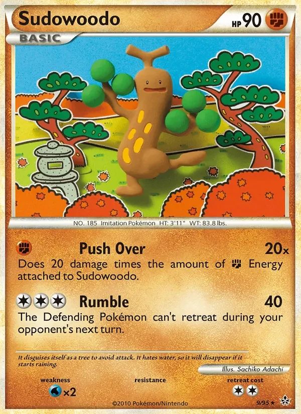 Sudowoodo Unleashed card