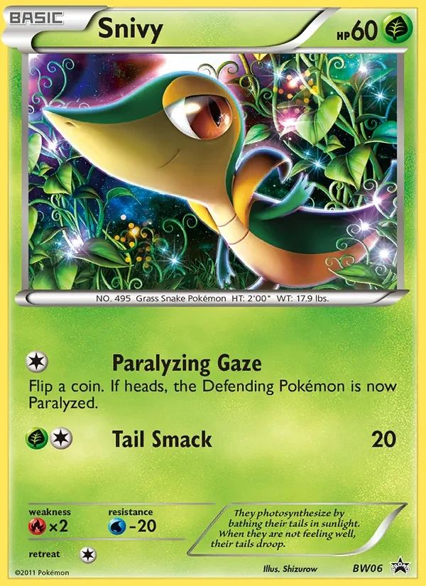 Snivy BW Black Star Promos card
