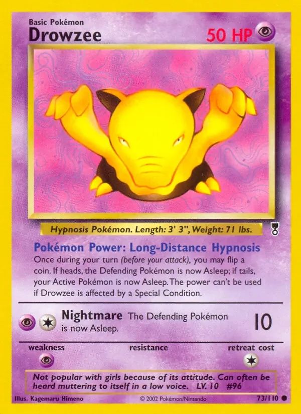 Drowzee Legendary Collection card