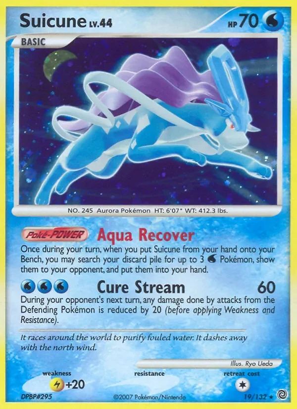 Suicune Secret Wonders card