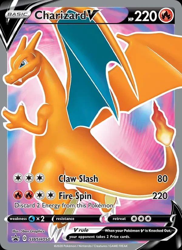 Charizard V SWSH Black Star Promos card