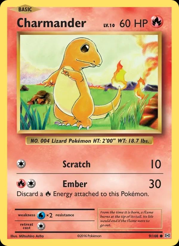 Charmander Evolutions card