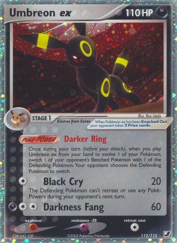 Umbreon EX EX Unseen Forces card