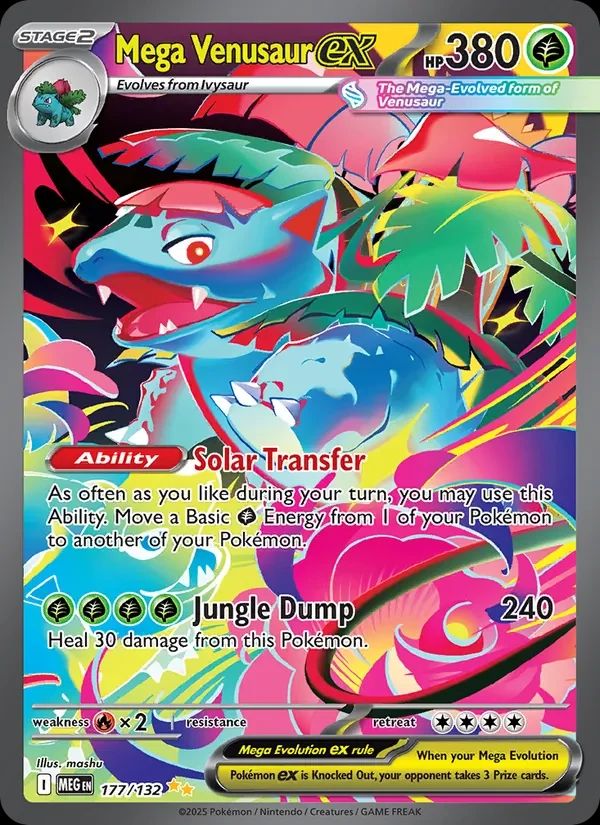 Mega Venusaur ex Mega Evolution card