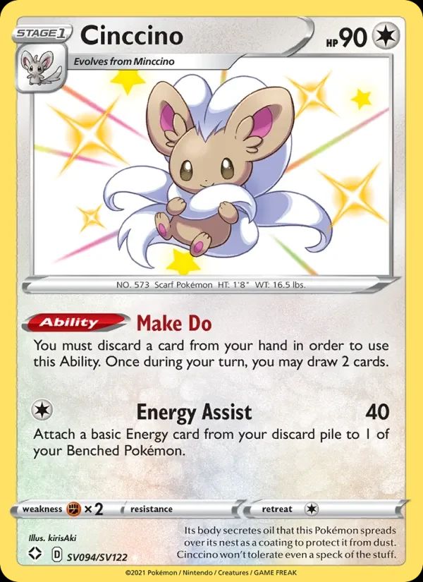 Cinccino Shining Fates card