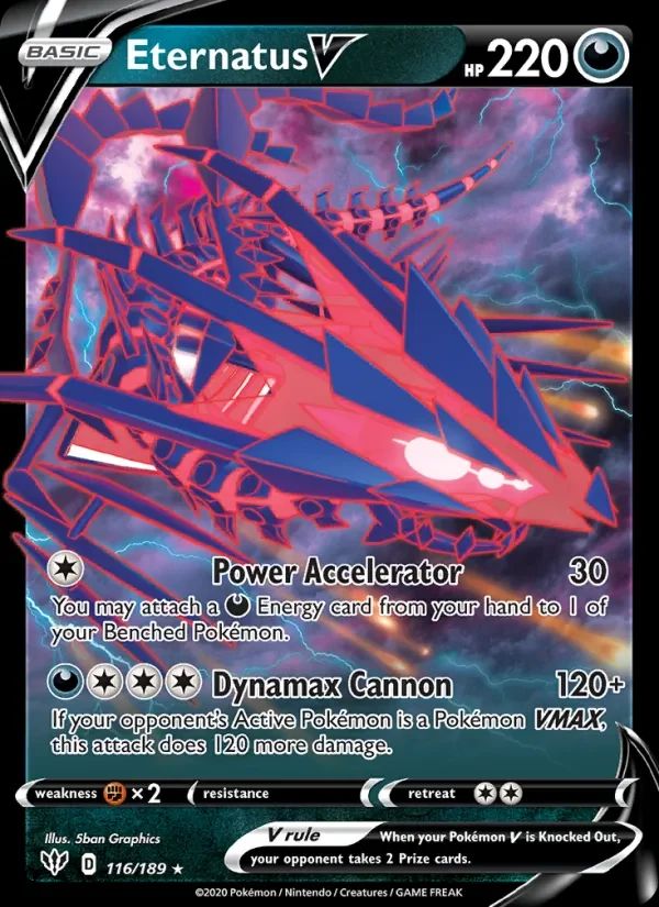 Eternatus V Darkness Ablaze card
