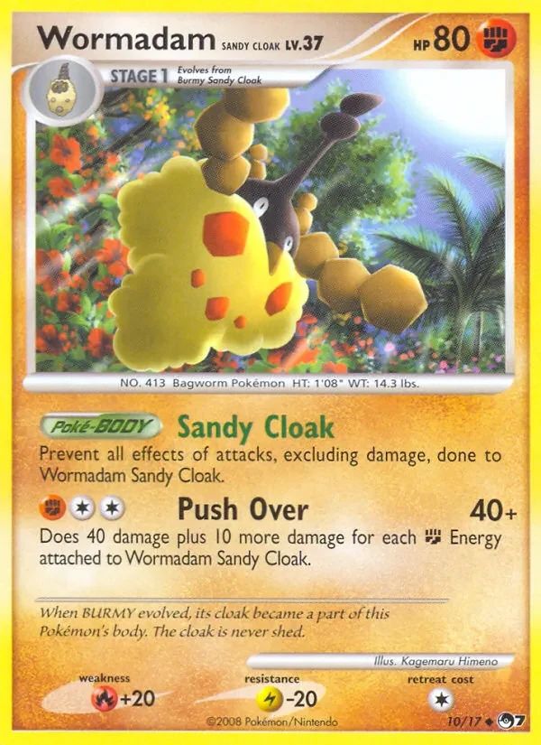 Wormadam Sandy Cloak POP Series 7 card
