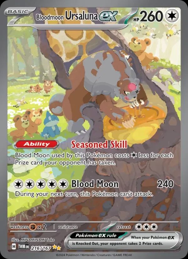 Bloodmoon Ursaluna ex Twilight Masquerade card