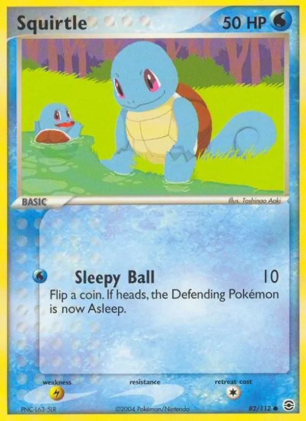 Squirtle EX FireRed & LeafGreen card