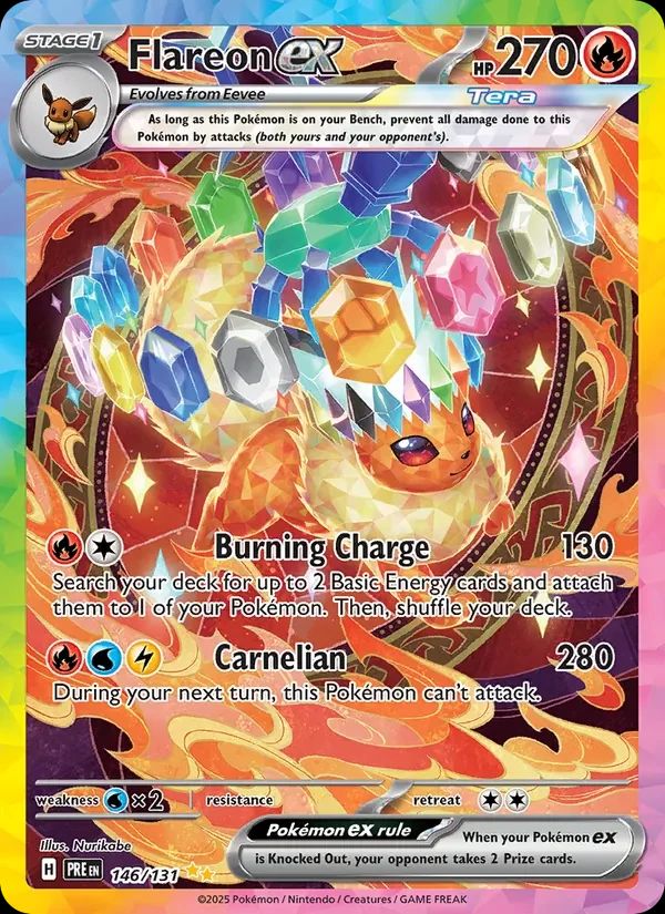Flareon ex Prismatic Evolutions card