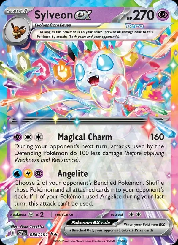 Sylveon ex Surging Sparks card