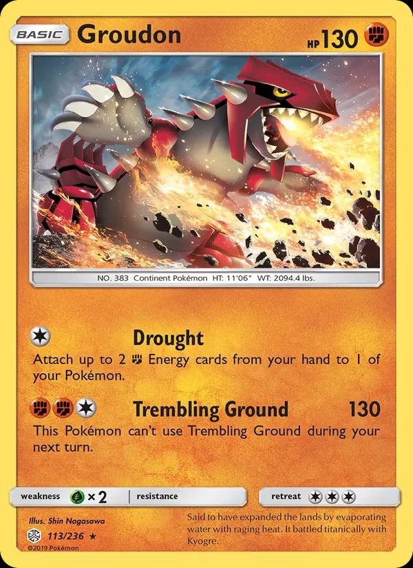 Groudon Cosmic Eclipse card