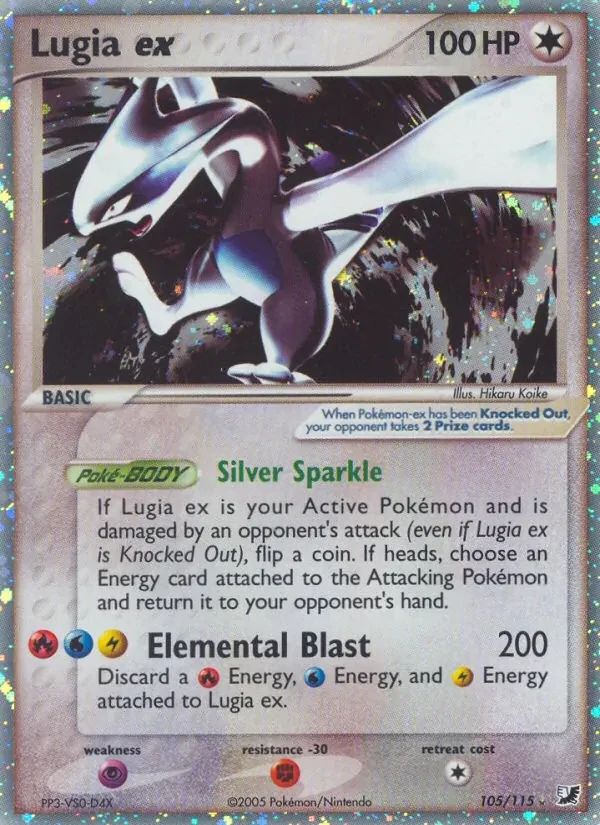Lugia EX EX Unseen Forces card