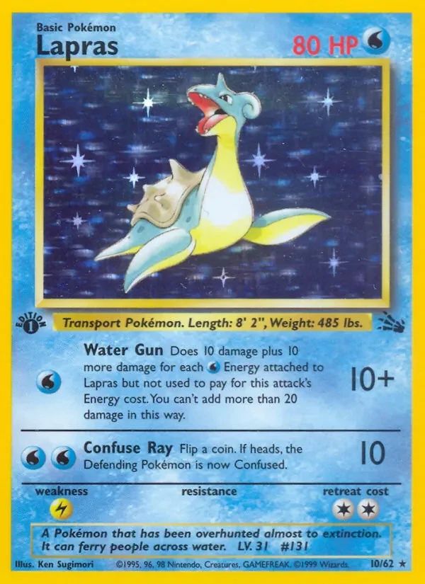 Lapras Fossil card