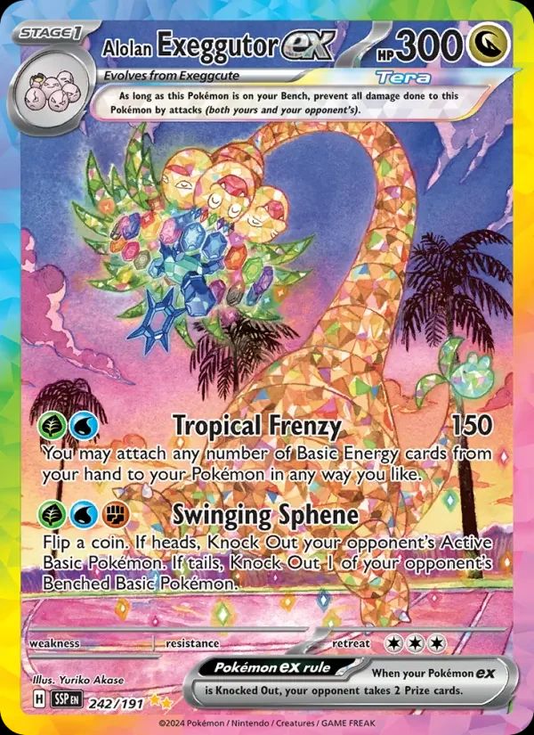 Alolan Exeggutor ex Surging Sparks card