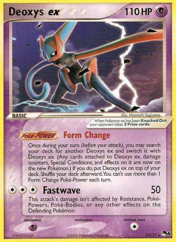Deoxys EX POP Series 4 card
