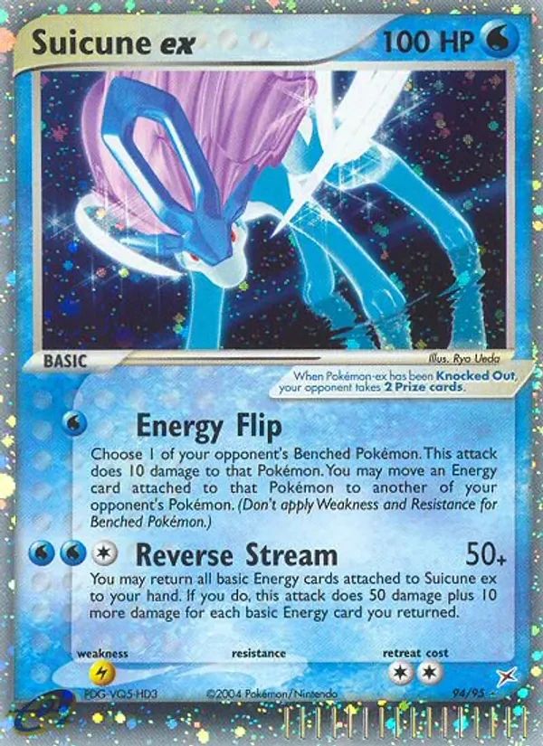 Suicune EX EX Team Magma vs Team Aqua card