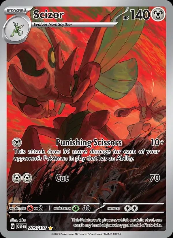 Scizor Obsidian Flames card