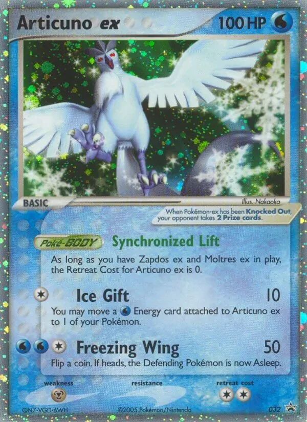 Articuno EX Nintendo Black Star Promos card