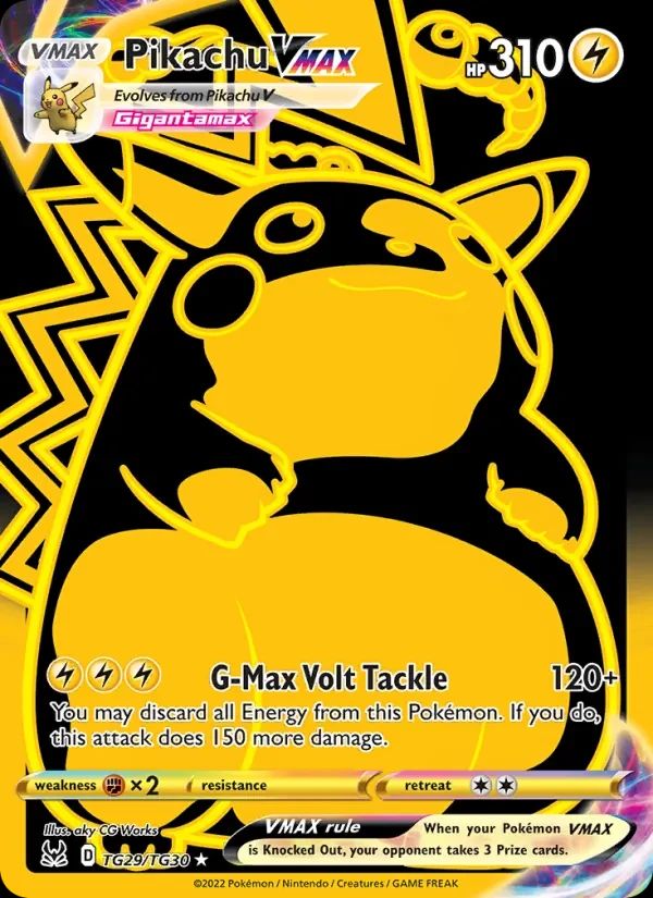 Pikachu VMAX Lost Origin card