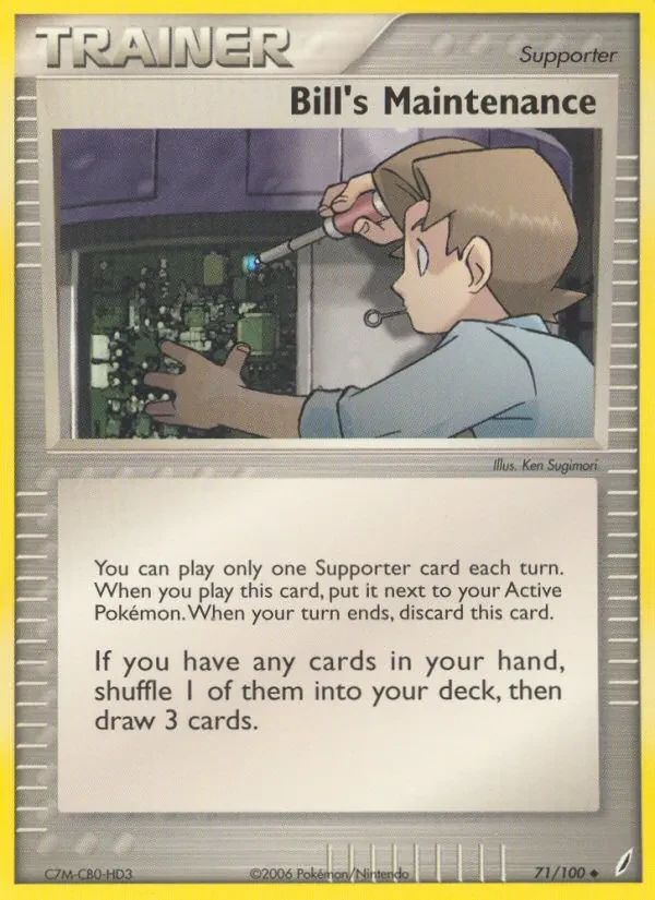 Bill's Maintenance EX Crystal Guardians card