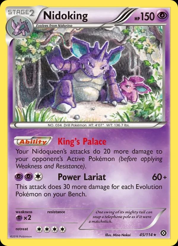 Nidoking Steam Siege card