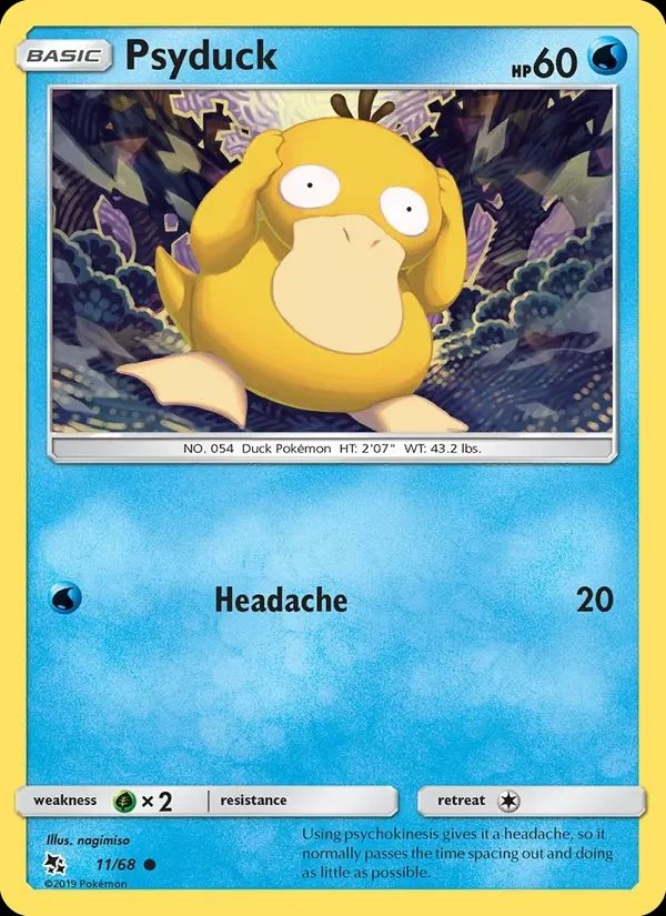 Psyduck Hidden Fates card