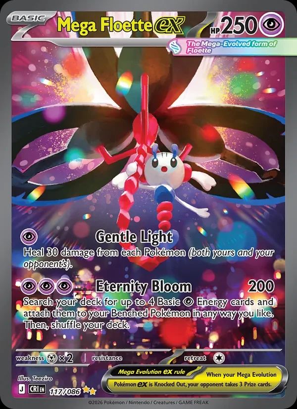 Mega Floette ex Chaos Rising card