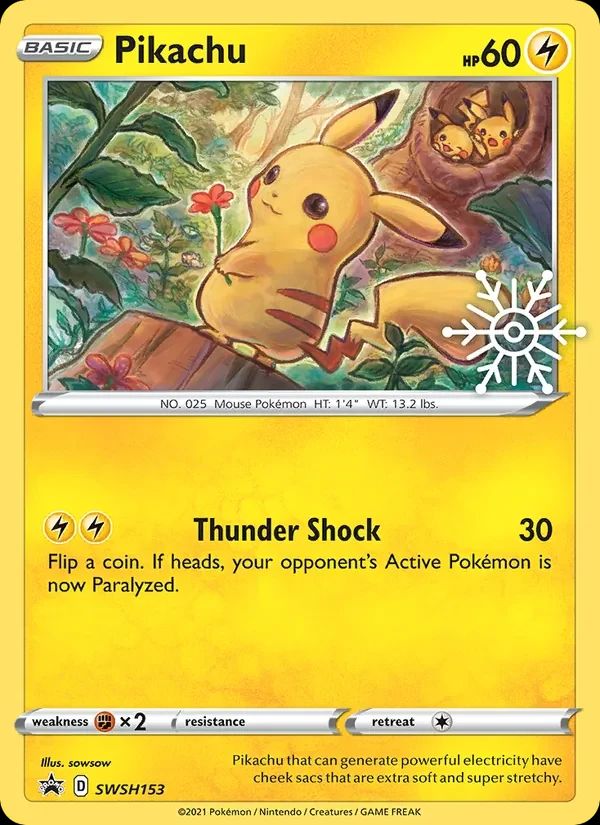 Pikachu SWSH Black Star Promos card