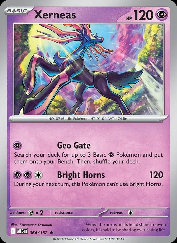 Xerneas Mega Evolution card