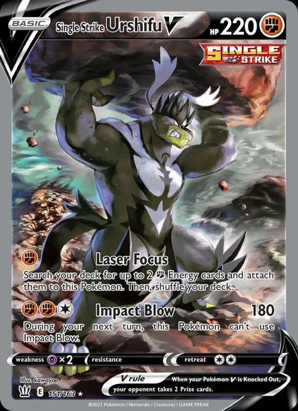 Single Strike Urshifu V Battle Styles card