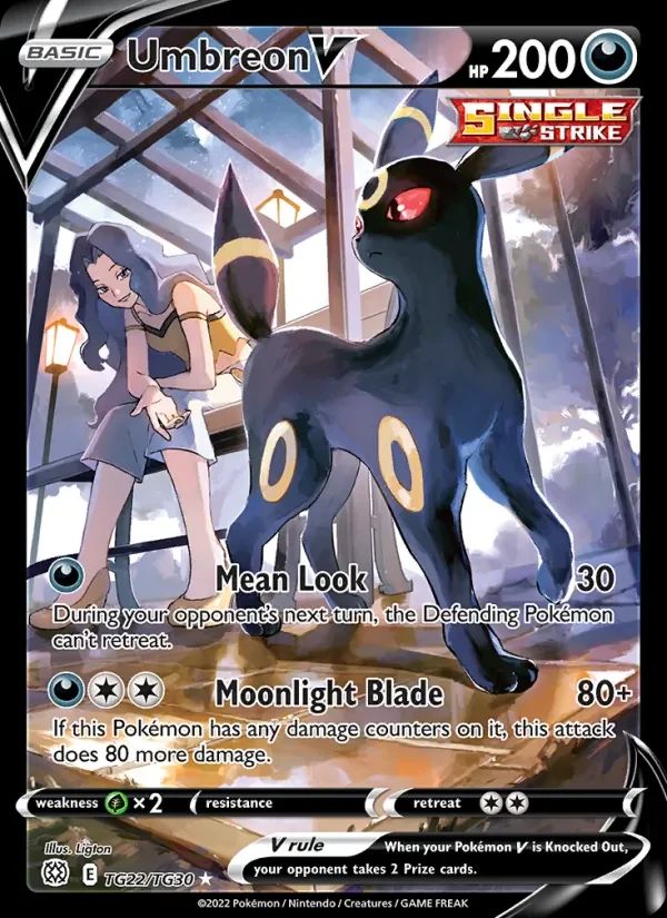 Umbreon V Brilliant Stars card