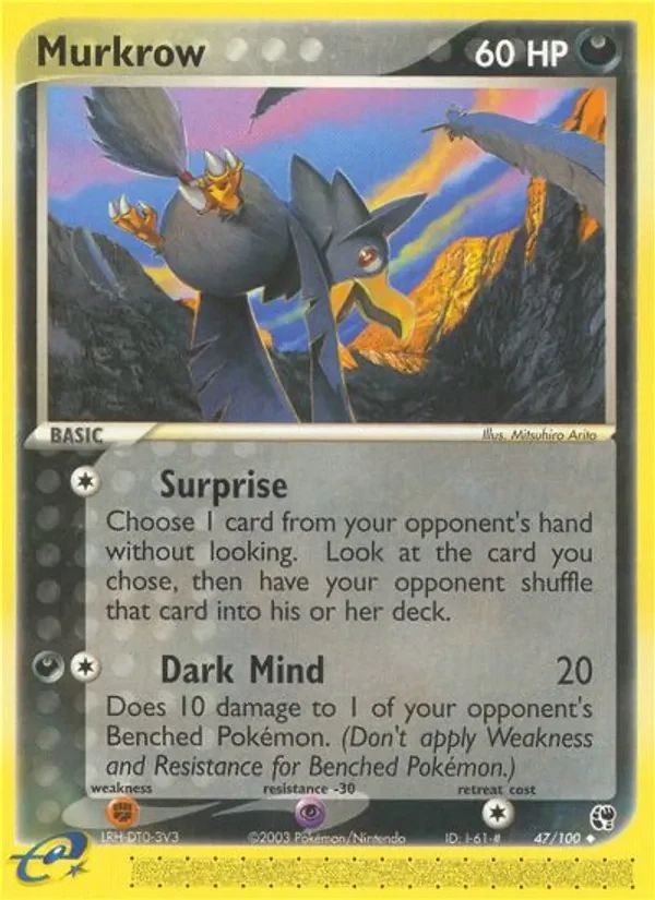 Murkrow EX Sandstorm card