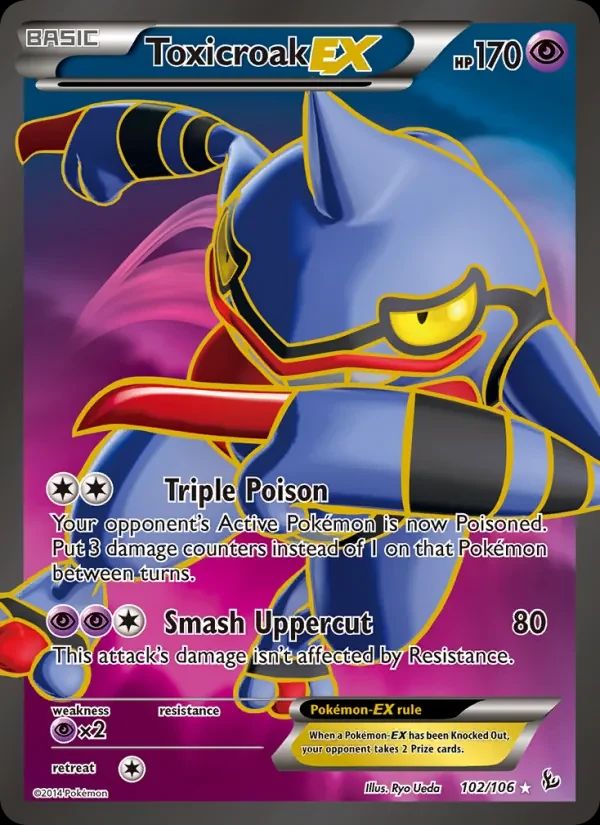 Toxicroak EX Flashfire card