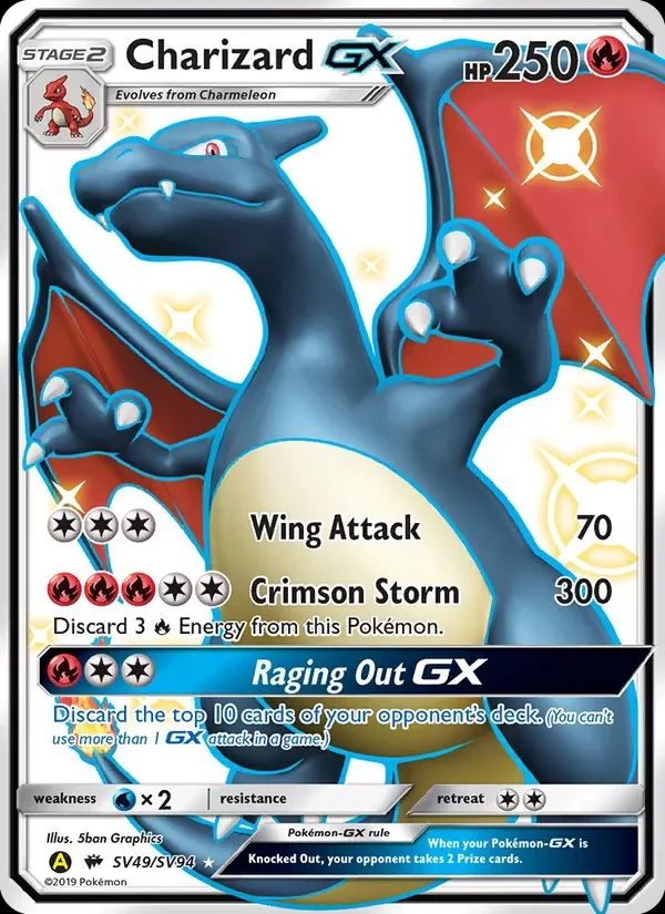 Charizard GX Hidden Fates card
