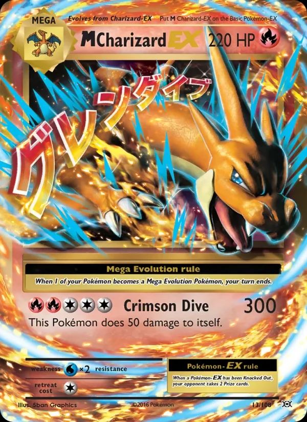 M Charizard EX Evolutions card