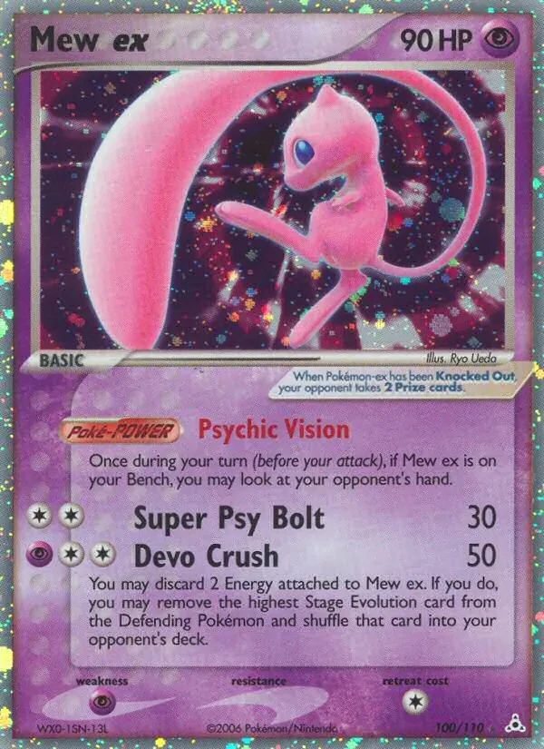 Mew EX EX Holon Phantoms card