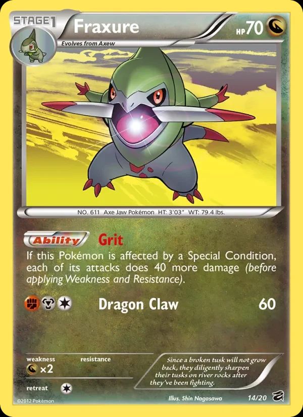 Fraxure Dragon Vault card