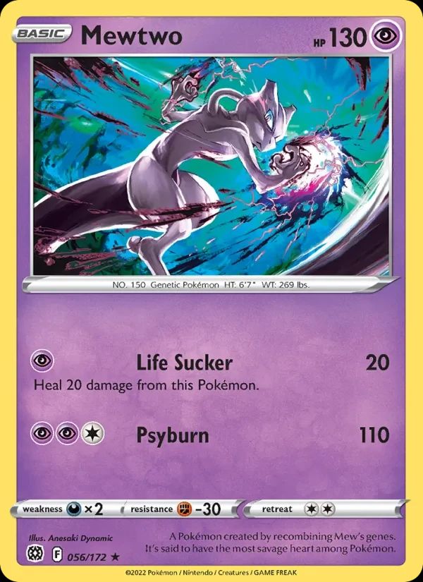 Mewtwo Brilliant Stars card