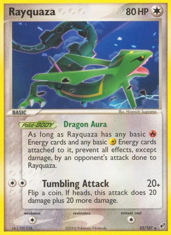 Rayquaza EX Deoxys card