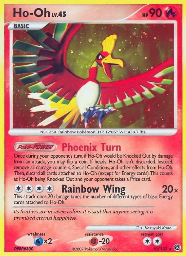 Ho-Oh Secret Wonders card