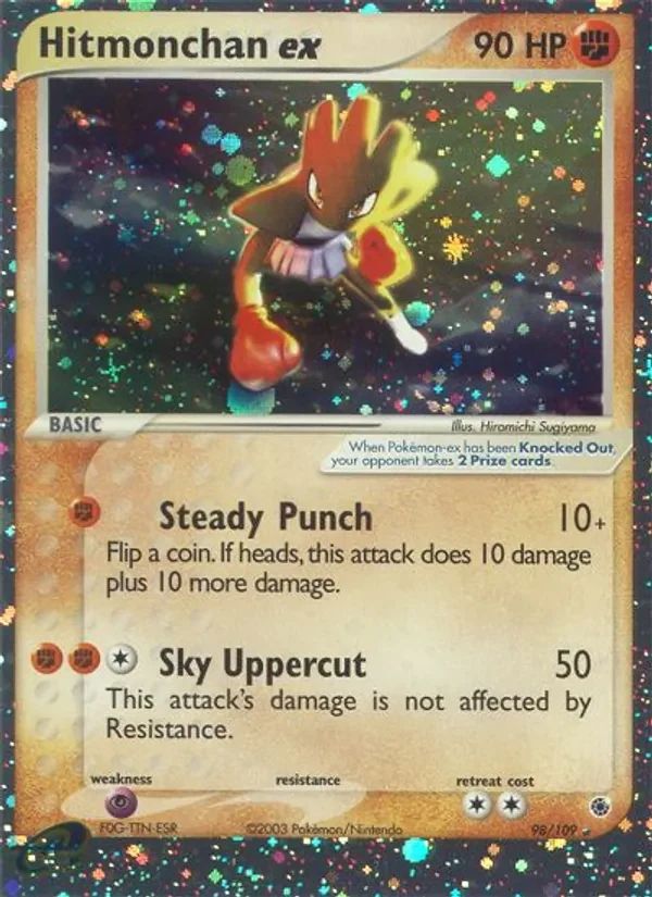 Hitmonchan ex EX Ruby & Sapphire card