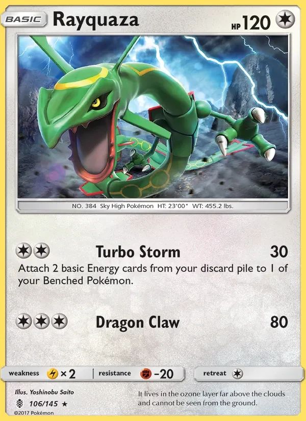Rayquaza Guardians Rising card