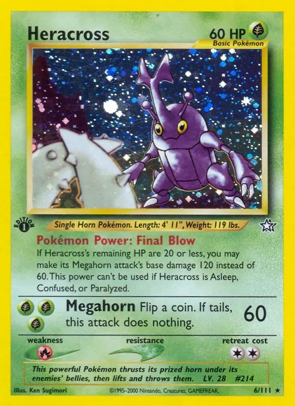 Heracross Neo Genesis card