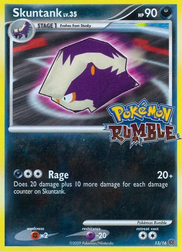 Skuntank Pokémon Rumble card