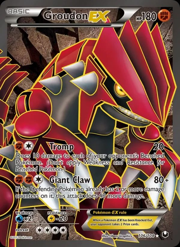 Groudon EX Dark Explorers card