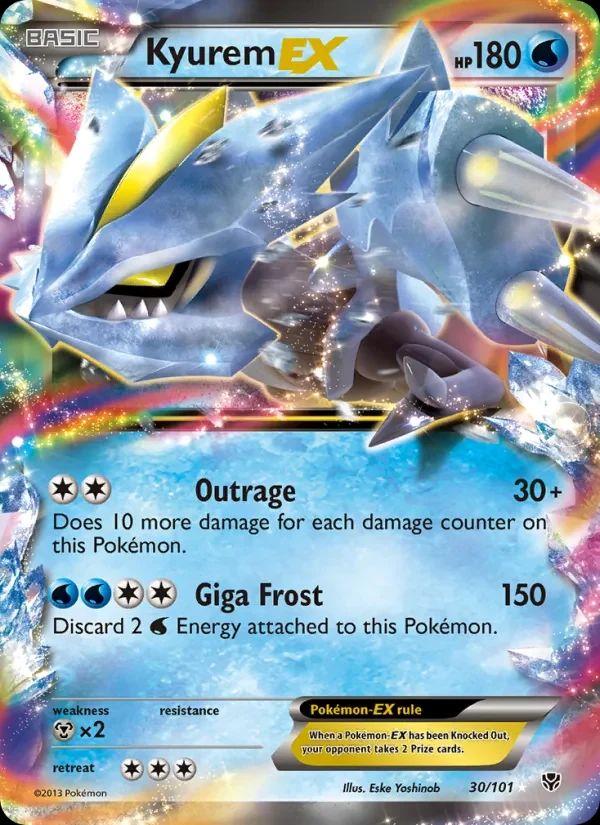 Kyurem EX Plasma Blast card