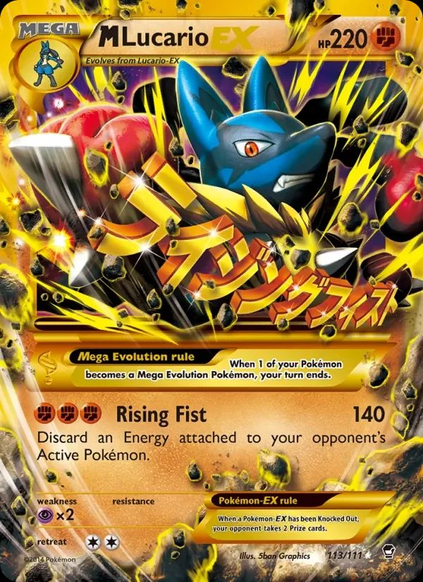 M Lucario EX Furious Fists card